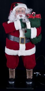 Vtg 98 Holiday Creations 25 Animated Santa Claus Motionette Figure