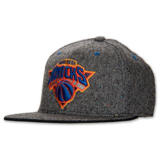 adidas New York Knicks NBA Tweed Snapback Hat Grey