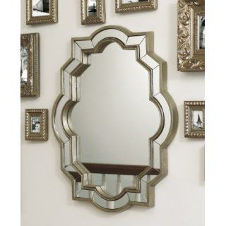 28.5 Traditional Elegant Champagne Finish Scalloped Wall