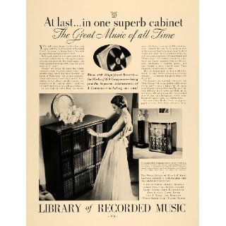 1936 Ad Victor Library Recorded Music RCA Camden Radio