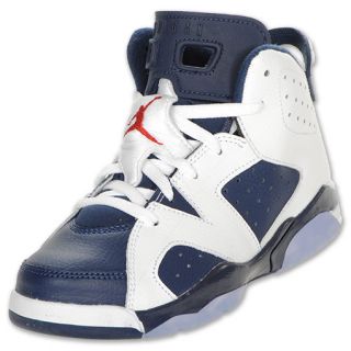 Jordan Retro VI Preschool Basketball Shoes White