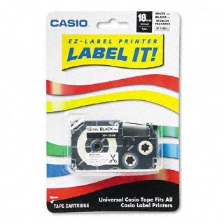 Casio  Label Printer Iron On Transfer Tape, 18mm, Black