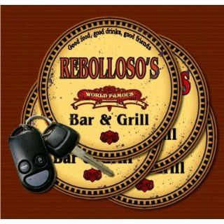 REBOLLOSOS Family Name Bar & Grill Coasters Kitchen