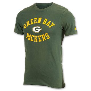 Nike Green Bay Packers Washed Mens Tee Team Colors