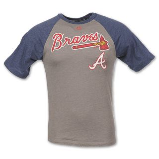 MLB Atlanta Braves Mens Tee Shirt Grey