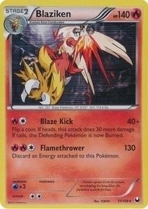 Blaziken Holo Pokemon Card Dark Explorers RARE 17 108