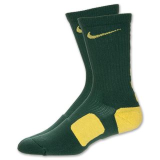 Nike Elite Basketball Crew Socks Green/Yellow