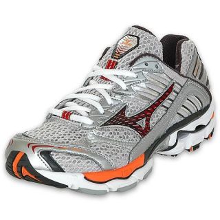 Mizuno Mens Wave Nirvana 5 Running Shoe Silver/Red