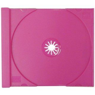 100 Solid Hot Pink Colored Replacement CD Trays / Inserts