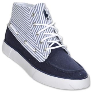 Polo Lander Chukka Mens Casual Shoe Navy/White