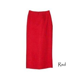Womens Linen Long Full Length Skirt, 2, Red Clothing