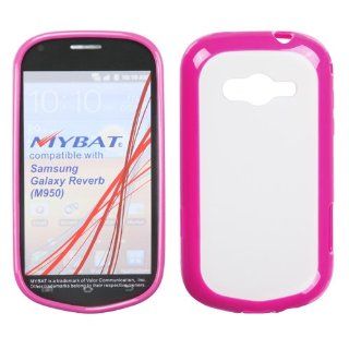 MYBAT Transparent Clear/Solid Hot Pink Gummy Cover for