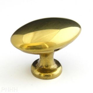 Belwith Hickory P534 PB Oval Polished Brass Cabinet Knob Door Pull