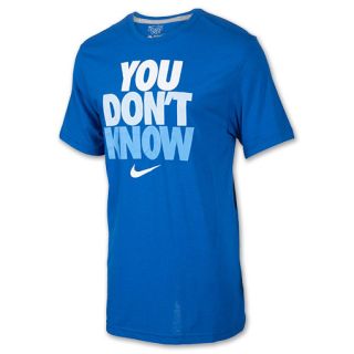 Mens Nike QT You Dont Know Tee Shirt Game Royal