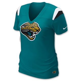 Nike NFL Jacksonville Jaguars Womens V Neck Tee Shirt