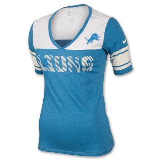 Nike Detroit Lions Touchdown Womens V Neck Team