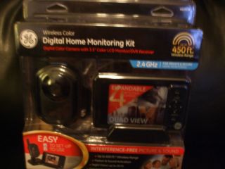 New GE Wireless Digital Home Monitoring Kit 2 4GHz