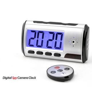 Clock Home Spy Safety Hidden DVR Camera Motion Activated Remote
