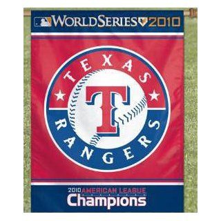 Texas Rangers 2010 American League Champions Vertical Flag