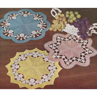 Vintage Crochet Pattern to make   Flower Cutwork Applique
