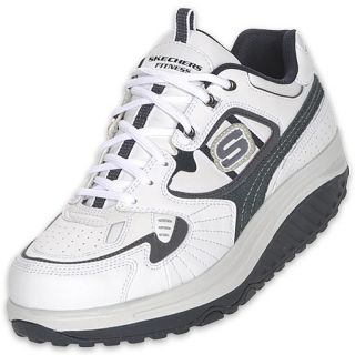 Skechers Mens Shape Ups Toning Shoes White/Navy