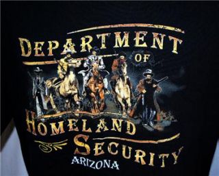 Department of Homeland Security Arizona T Shirt Sz 2XL Cowboys and