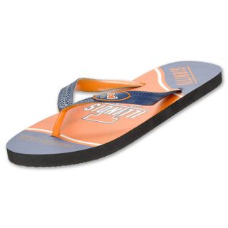 Illinois Illini Zori Mens NCAA Sandals Team Colors