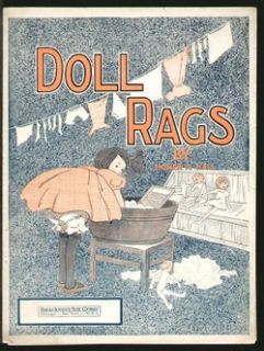 Doll Rags Homer A Hall 1912 Piano Solo Vintage Sheet Music