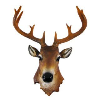 10 Pointer Buck Deer Head Bust Wall Hanging Home