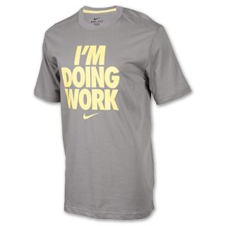 Mens Nike Im Doing Work Tee Sport Grey/White