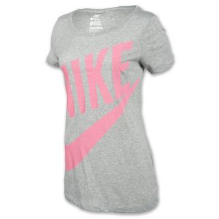 Womens Nike Exploded T Shirt Dark Grey Heather