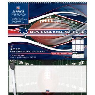 New England Patriots 2010 12 Month Message Board Calendar