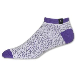 Jordan Elephant Print Sock Purple/White