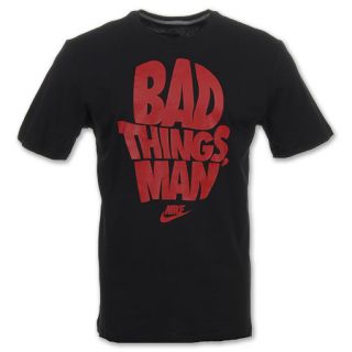 Nike Bad Things Mens Basketball Tee Shirt Black