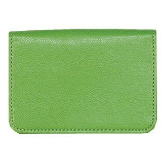 CR Gibson Business Card Holder, Green Apple Pebble (PCH
