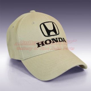 Honda Logo Flex Beige Baseball Cap Licensed Product Free Gift