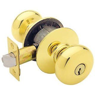 Schlage A70PLY612 A Series Satin Bronze Keyed Entry Knobset   