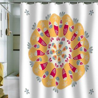  Crown Of Fishes Shower Curtain, 69 Inch by 72 Inch