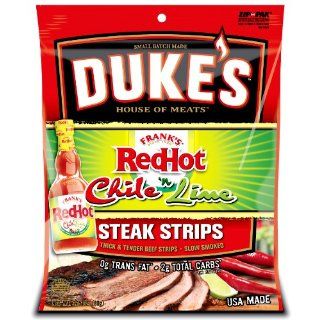 Franks RedHot Chile n Lime Steak Strips, 3.15 Ounce Bags (Pack of 4