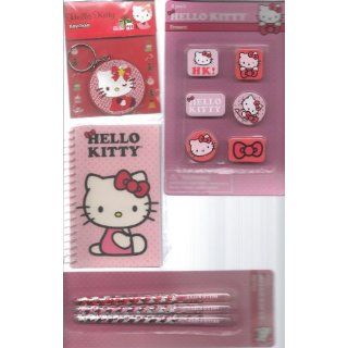 Hello Kitty Pen & Art Set 4 Pack (Pens, Journal, Erasers