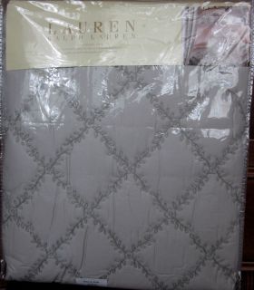 Ralph Lauren Saint Honore Grey Multi Full Queen Embroidered Quilt