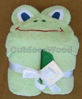 Pickles Green Frog Hooded Towel Bath Beach Pool