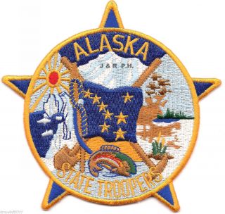 Alaska State Troopers Shoulder Police Patch Fire