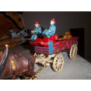 Cast Iron Budweiser 8 Clydesdale Horse Wagon Everything