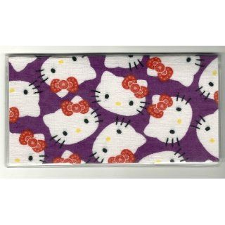 Checkbook Cover Sanrio Hello Kitty Faces on Purple