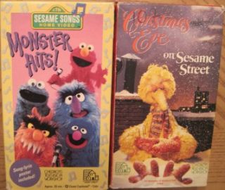 Huge Lot 18 VHS Videos Sesame Street Elmos World Big Bird Christmas