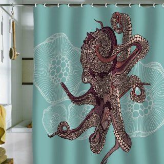  Ramos Octopus Bloom Shower Curtain, 69 by 72 Inch