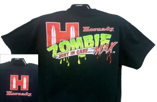 XXL Hornady Zombie Z Max Ammunition Promo Shirt Gun Ammo Apocalypse