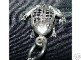 0114 Horny Toad Frog Pendant Charm Sterling Silver