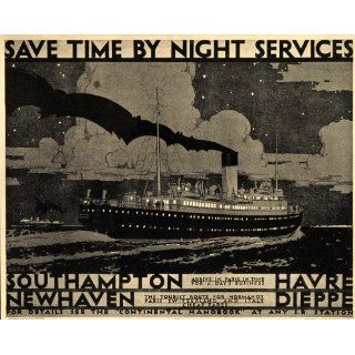 1933 Southern Railway Ship Shoemaker Poster B/W Print